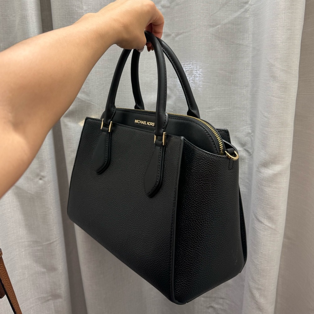 Black Leather Large Michael Kors Bag